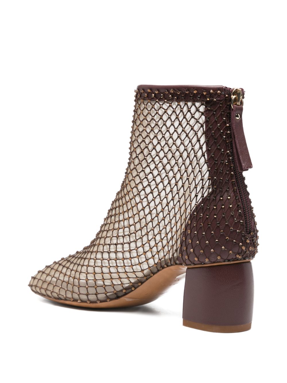Forte Forte Strass mesh ankle boots