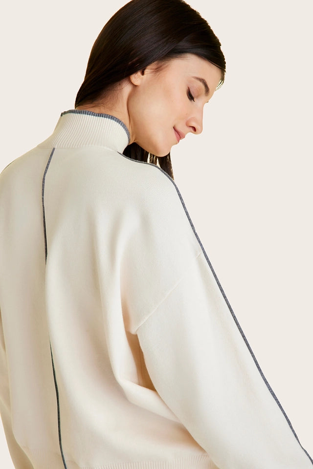 Framed Knit Mock Neck Creme/Grey-Sweater-Alala-XS-Creme/Grey-Urbanheer