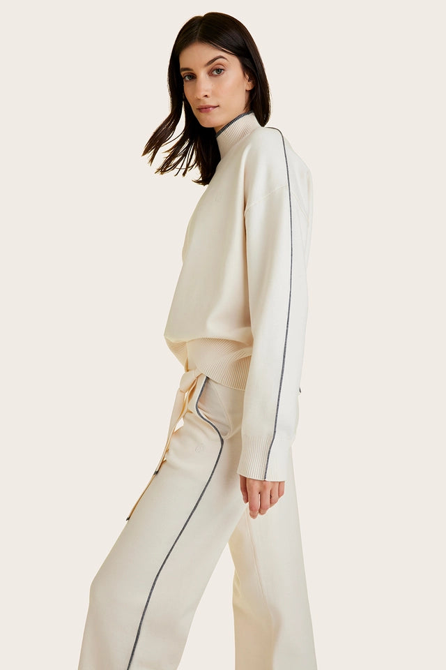 Framed Knit Mock Neck Creme/Grey-Sweater-Alala-XS-Creme/Grey-Urbanheer