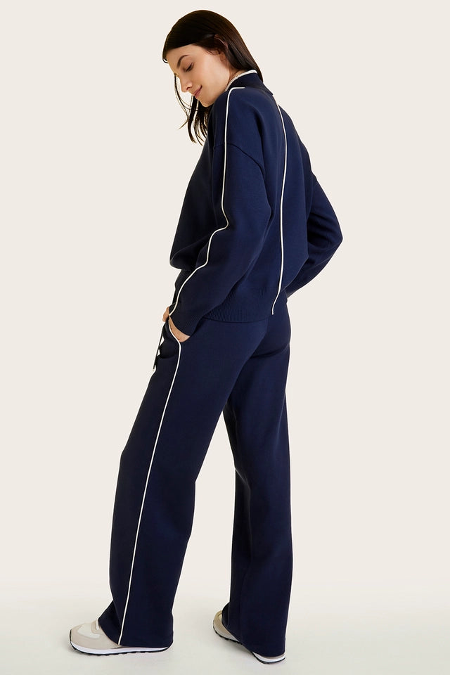 Framed Knit Mock Neck Navy/Creme-Sweater-Alala-XS-Navy/Creme-Urbanheer