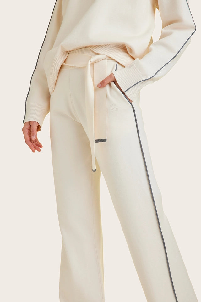 Framed Knit Pant Creme/Grey-Pant-Alala-XS-Creme/Grey-Urbanheer