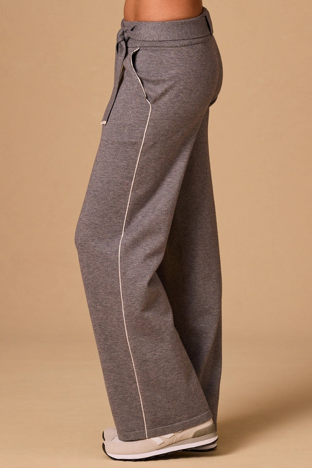 Framed Knit Pant Grey & Creme-Pant-Alala-XS-Grey & Creme-Urbanheer