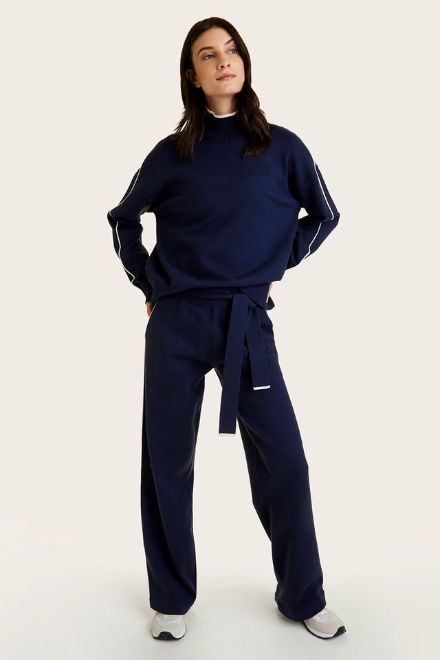 Framed Knit Pant Navy/Creme-Pant-Alala-XS-Navy/Creme-Urbanheer