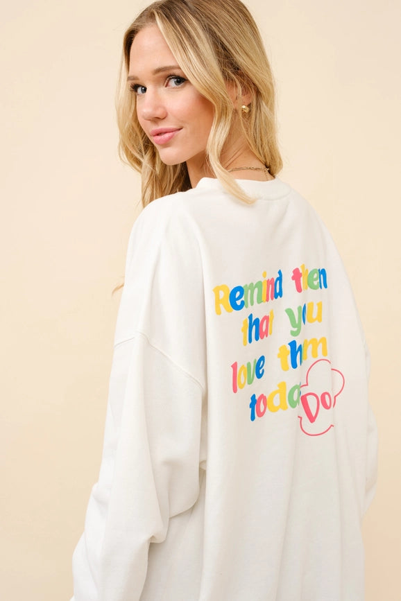 French Terry Embroidered Pullover-Pullover-Blue B-S-OFF WHITE-Urbanheer