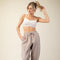 French Terry Fleece Jogger Sweatpant Taupe-Jogger-Rae Mode-S-Urbanheer