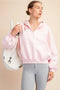 French Terry Fleece Pullover Jacket
