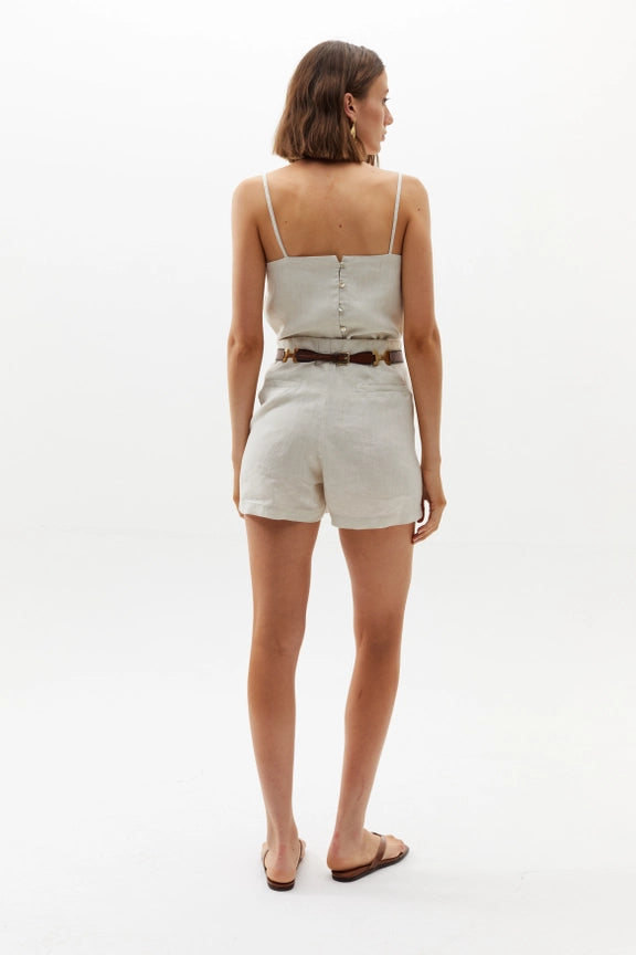 Frida Linen Shorts - Natural-Shorts-Lanhtropy-XS-Natural-Urbanheer