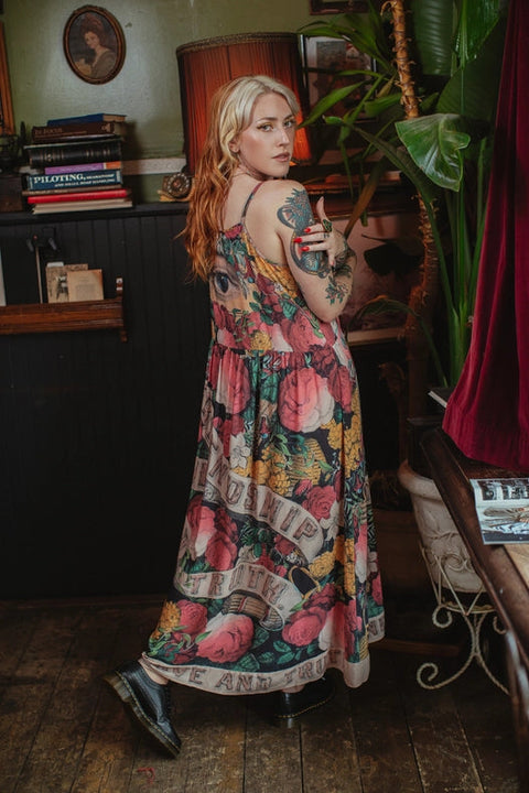 Friendship Love & Truth Bohéme Bamboo Slip Dress-Dress-Market of Stars-S/M-Urbanheer