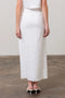 Front Button Detail Linen Midi Skirt WHITE-Skirts-Moon River-XS-WHITE-Urbanheer