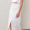 Front Button Detail Linen Midi Skirt WHITE-Skirts-Moon River-XS-WHITE-Urbanheer