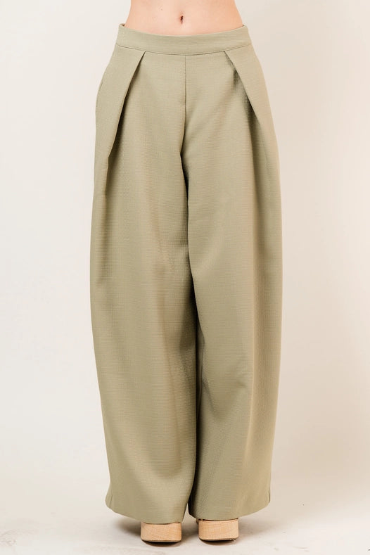 Front Pleat Tailored Pant OLIVE-Pants-Fore Collection-S-OLIVE-Urbanheer