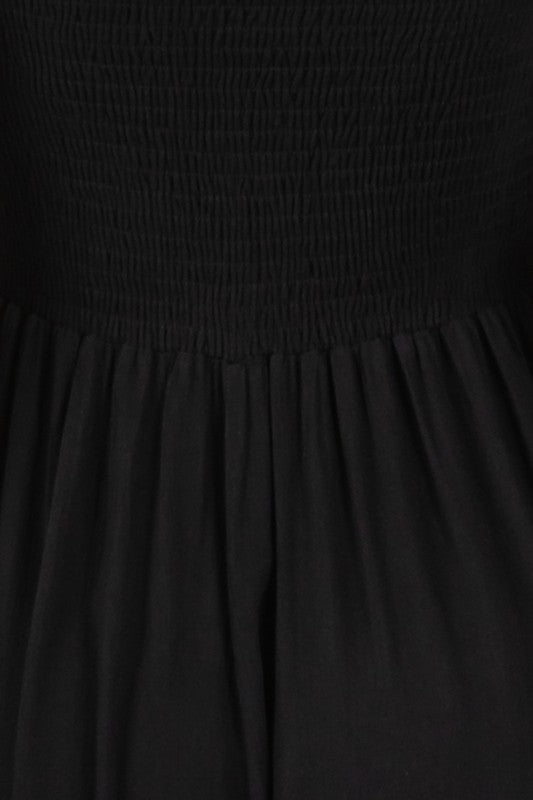 Front Tie Tank Top Wide Leg Jumpsuit Black-Jumpsuit-Final Touch-S-Black-Urbanheer