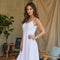 Full Length Linen Slip Dress-Dress-MILIO MILANO-XS-WHITE-Urbanheer