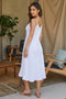 Full Length Linen Slip Dress-Dress-MILIO MILANO-XS-WHITE-Urbanheer