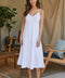 Full Length Linen Slip Dress-Dress-MILIO MILANO-XS-WHITE-Urbanheer