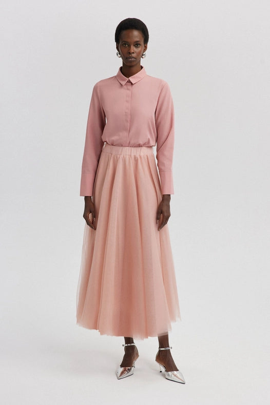 Full Tulle Skirt-Skirt-Touché-36-Pink-Urbanheer
