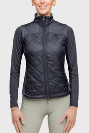 Full Zip Black Quilted Vest-Vest-Kastel Denmark-XXS-Urbanheer