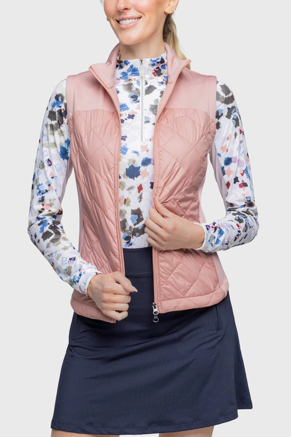 Full Zip Blush Quilted Vest-Vest-Kastel Denmark-XXS-Urbanheer