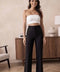 High Waist Signature Pants Black