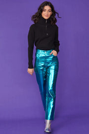 Funnel Neck Ribbed Black Cashmere Jumper-Tops-Buy Me Fur Ltd-One Size-Black-Cashmere-Urbanheer