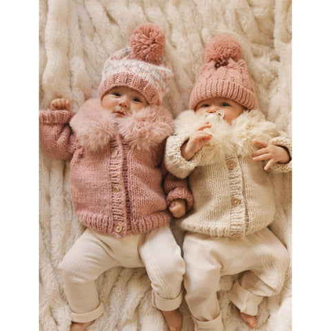 Fur Collar Natural Cardigan Sweater Baby & Toddler-Sweater-Huggalugs-12-18 months-Urbanheer