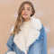Fur Collard Cuff Over Sized Washed Denim Jacket-Jacket-Blue B-S/M-DENIM-Urbanheer