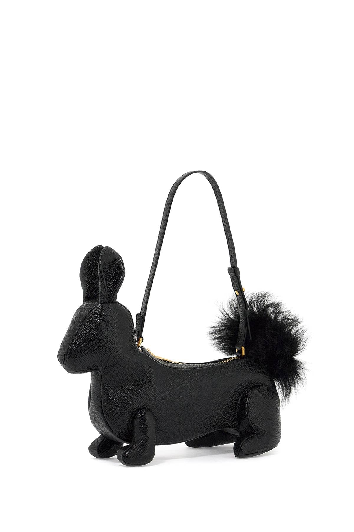 Fur Handbag With Chain-Bag-THOM BROWNE-os-Urbanheer