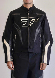 Furious Motor Racing Leather Jacket-Jacket-First Row-M-Black-Urbanheer