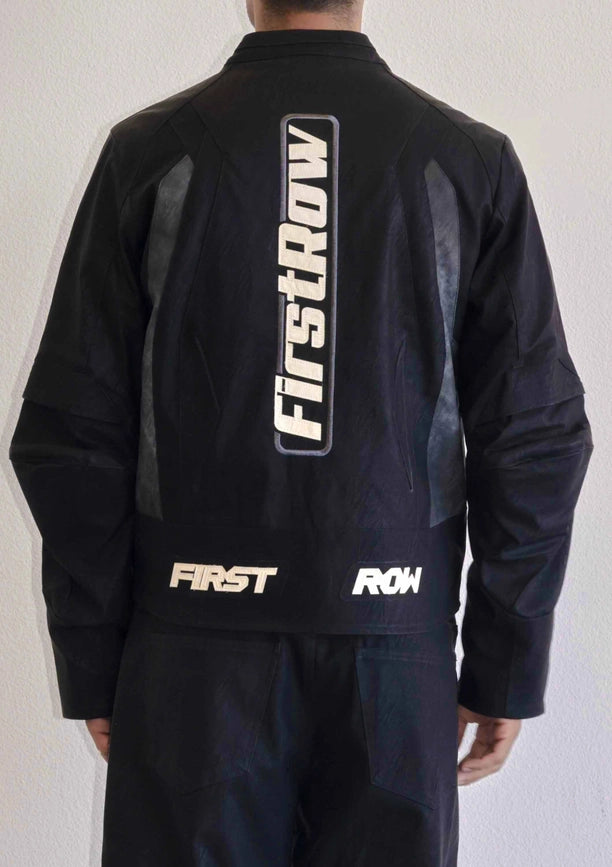 Furious Motor Racing Leather Jacket-Jacket-First Row-M-Black-Urbanheer