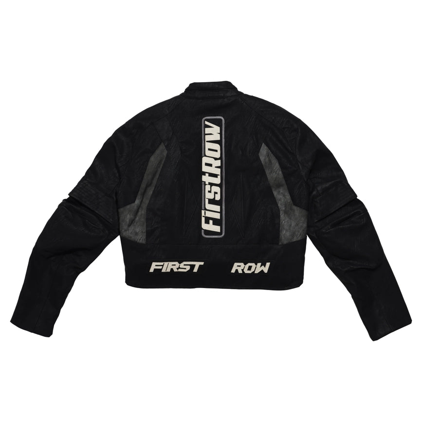 Furious Motor Racing Leather Jacket-Jacket-First Row-S-Black-Urbanheer