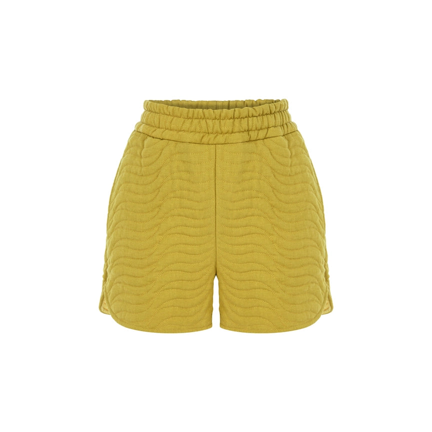 Future Ahead Quilted Short-Shorts-Dor Raw Luxury-XS-Olivine-Urbanheer