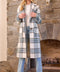 Fuzzy Plaid Long Coat Ivory Mix-Coat-Mystree-S-Ivory Mix-Urbanheer