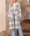 Fuzzy Plaid Long Coat Ivory Mix-Coat-Mystree-S-Ivory Mix-Urbanheer