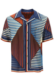 Dolce & Gabbana "Geometric Pattern Bowling Shirt With-Shirt-Dolce & Gabbana-Mixed colours-39-Urbanheer