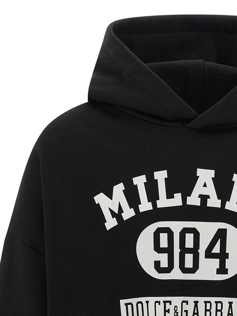 Dolce & Gabbana Flocked Print Hoodie