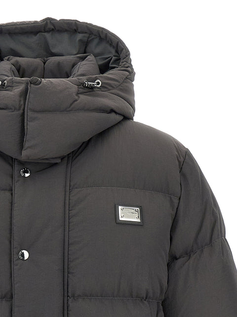 Dolce & Gabbana Logo Patch Down Jacket