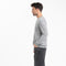 GABI 5 Pull double col rond bicolore en cachemire gris/jaune-col rond homme-Studio Cashmere8-L-SC8-00836-gris clair/jaune moutarde-Urbanheer
