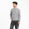 GABI 5 Pull double col rond bicolore en cachemire gris/jaune-col rond homme-Studio Cashmere8-L-SC8-00836-gris clair/jaune moutarde-Urbanheer
