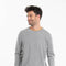 GABI 5 Pull double col rond bicolore en cachemire gris/jaune-col rond homme-Studio Cashmere8-L-SC8-00836-gris clair/jaune moutarde-Urbanheer