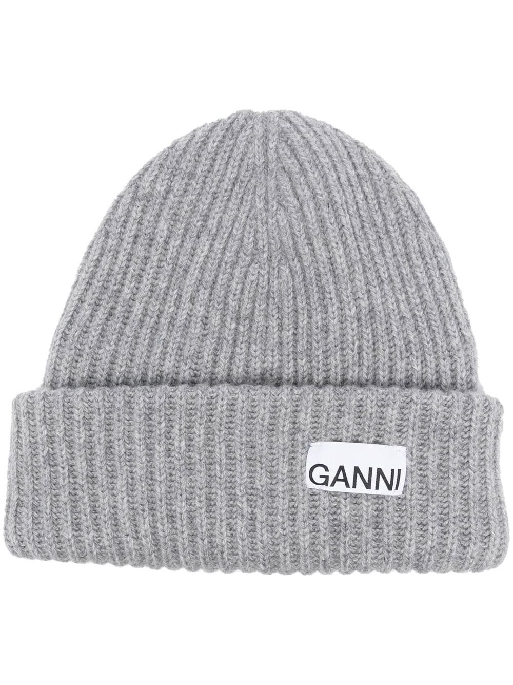 GANNI Hats Light Grey-Scarves Hats & Gloves-Ganni-UNI-Urbanheer