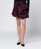 GANNI Mauve draped mini skirt