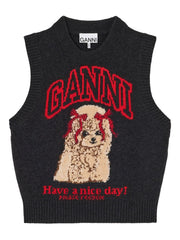 GANNI Sweaters Black