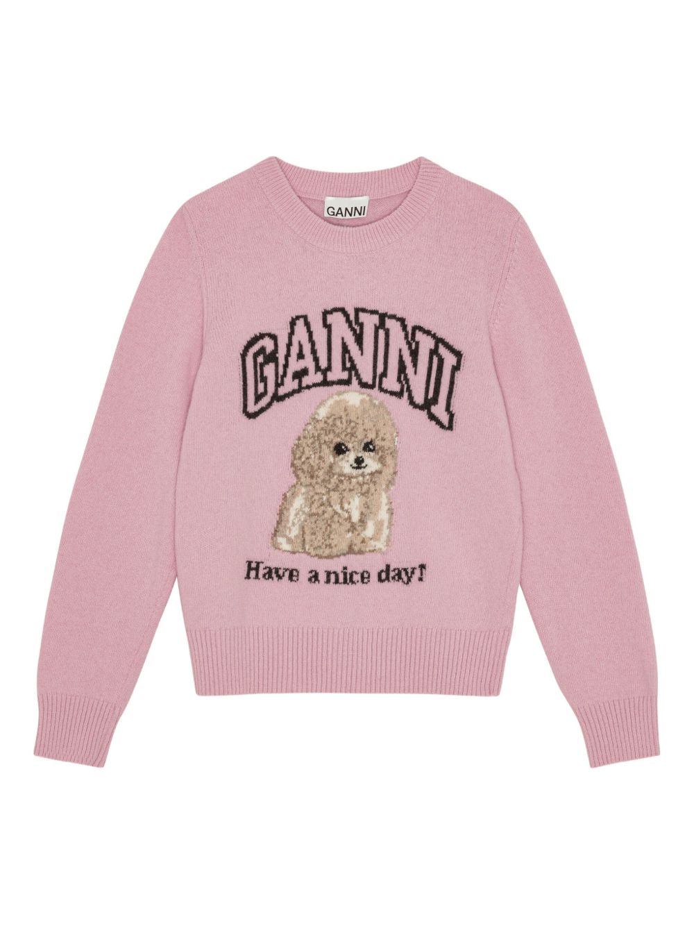 GANNI Sweaters Pink-Topwear-Ganni-L-Urbanheer