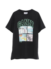 GANNI T-shirts and Polos Black