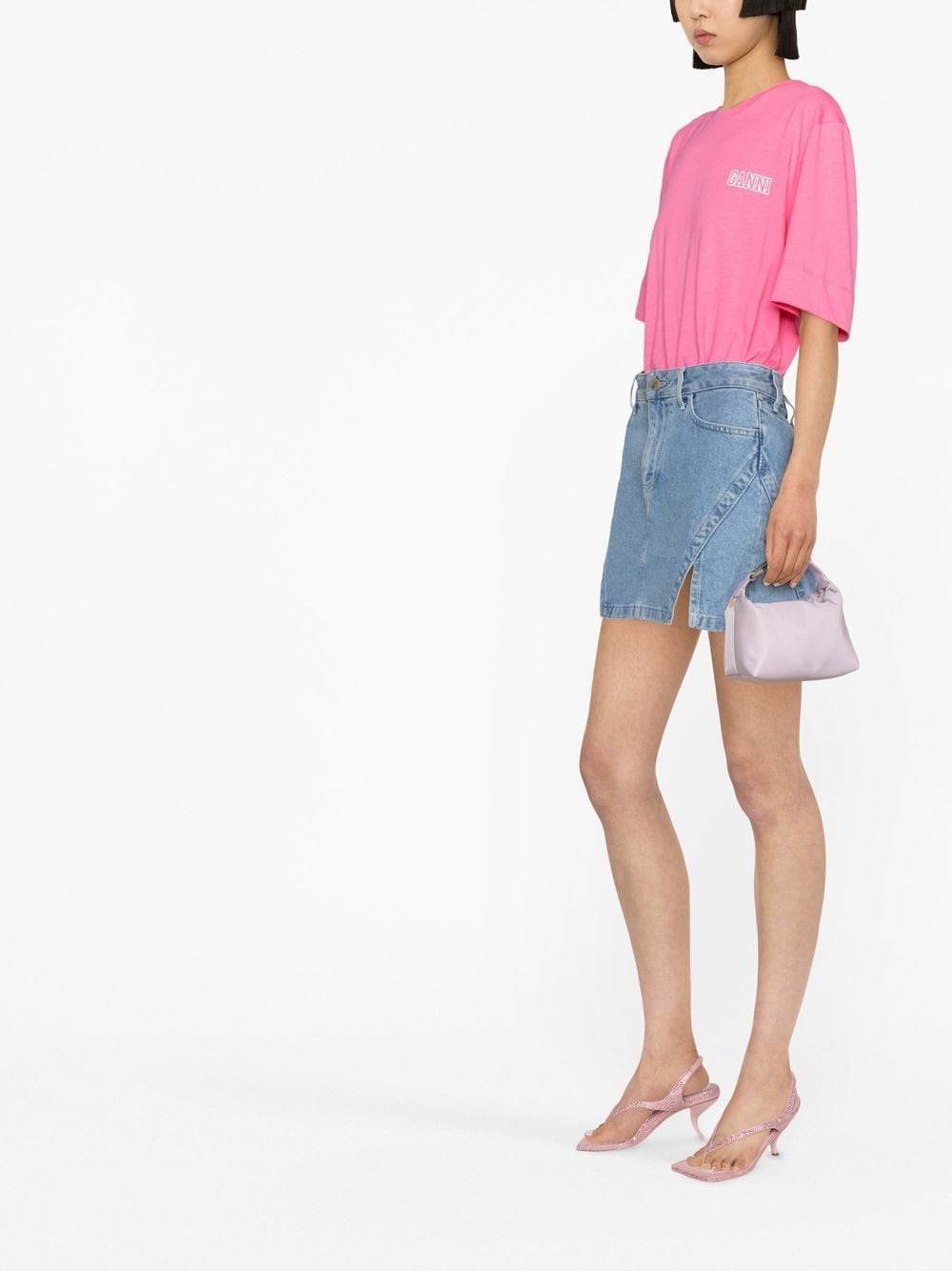 GANNI T-shirts and Polos Pink-Topwear-Ganni-M-Urbanheer