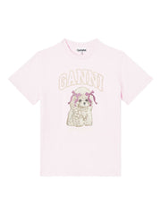 GANNI T-shirts and Polos Pink