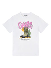 GANNI T-shirts and Polos White