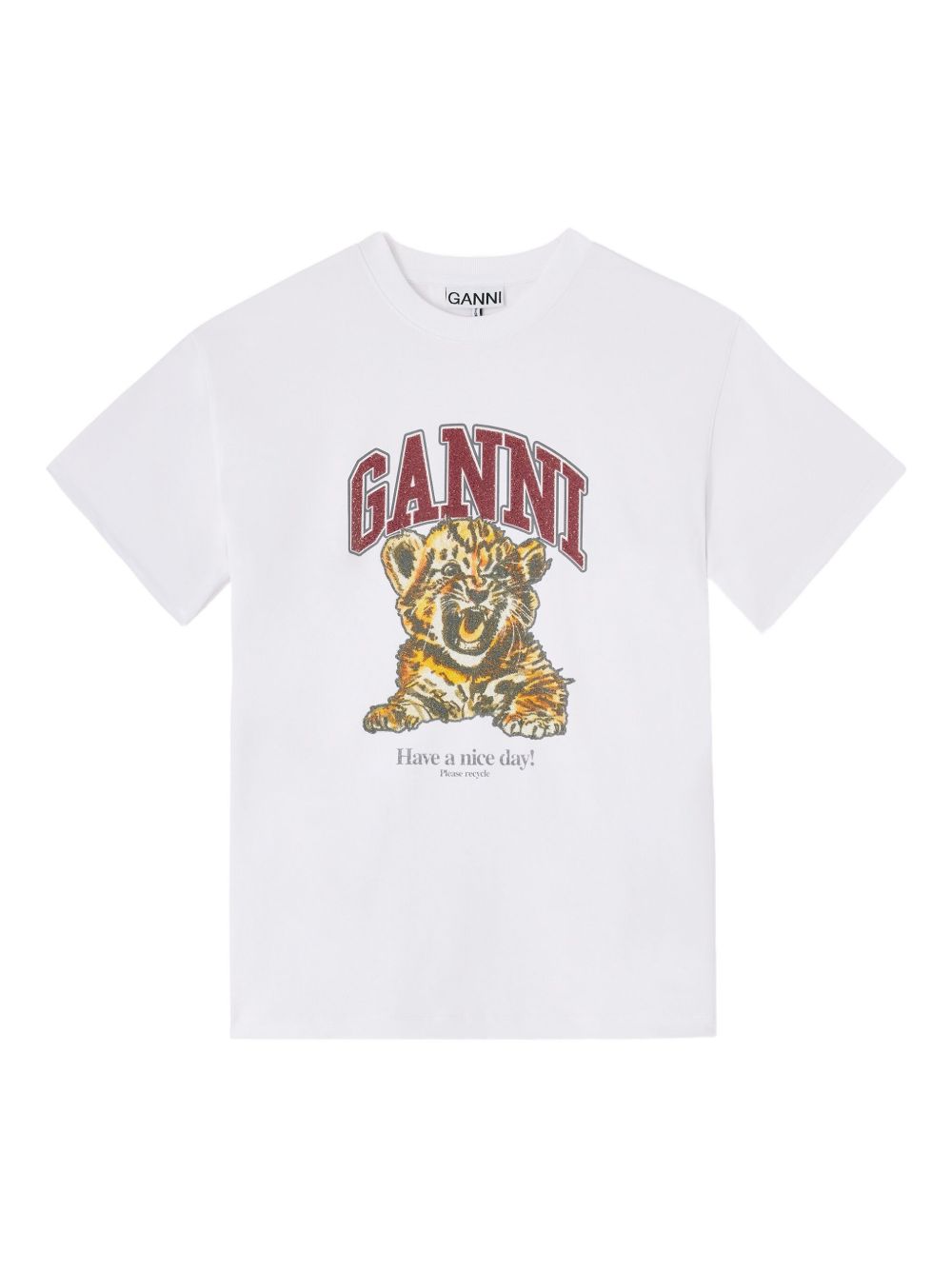 GANNI T-shirts and Polos White