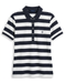 GANT Short Sleeve Polo Shirt Stripes/Evening Blue