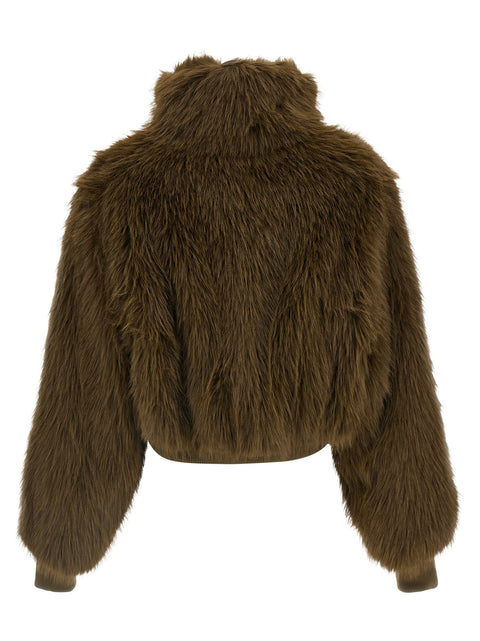 Fabiana Filippi Bi-material Short Jacket